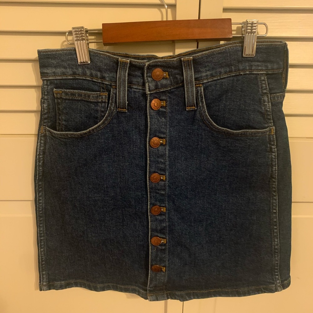 Button up madewell skirt